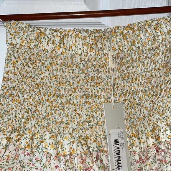 Petersyn X Revolve Asia skirt smocked tiered floral boho romantic - Picture 9 of 13